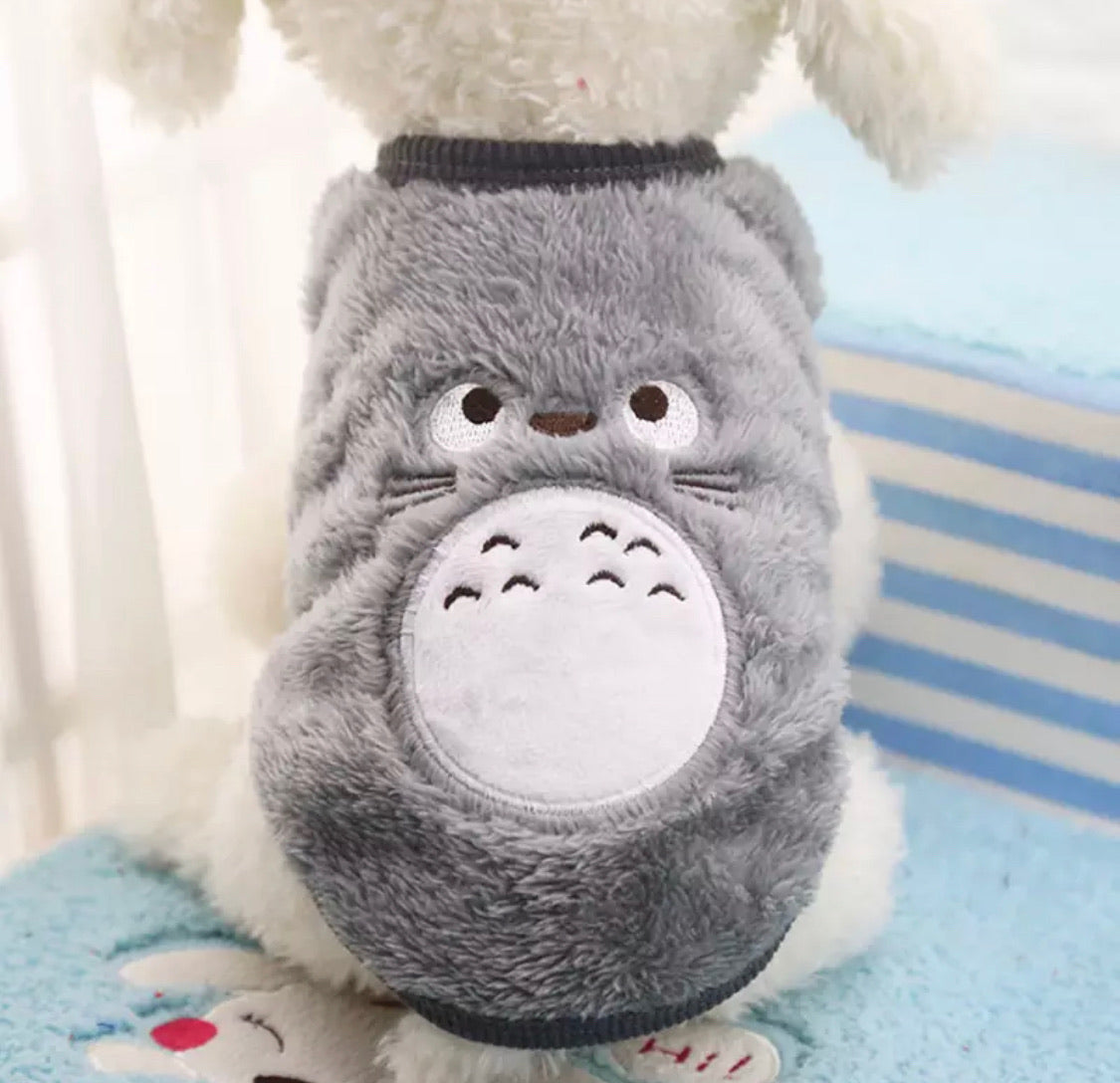 Chaleco Polar Gris Totoro